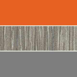 Orange/Boardwalk Oak/Platinum Base
