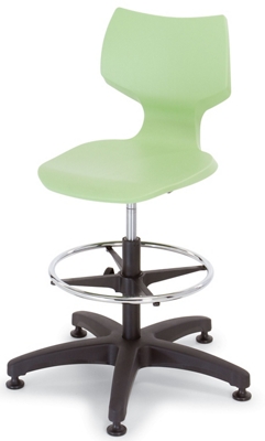 Adjustable Height Stool with Glides