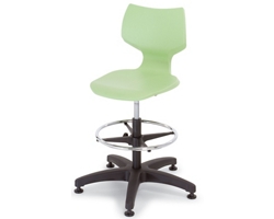 Adjustable Height Stool with Glides