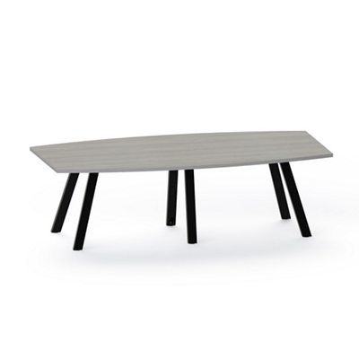 Plateaux Boat Shaped Conference Table with 3MM Edge - 96W x 48D