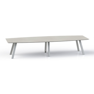 Plateaux Boat Shaped Conference Table with Knife Edge - 144W x 48D