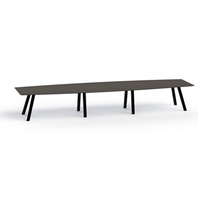 Plateaux Boat Shaped Conference Table with Knife Edge - 192W x 48D