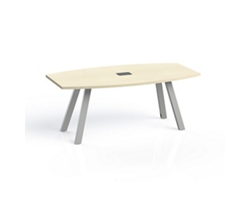Plateaux Boat Shaped Powered Conference Table with 3MM Edge - 72W x 36D