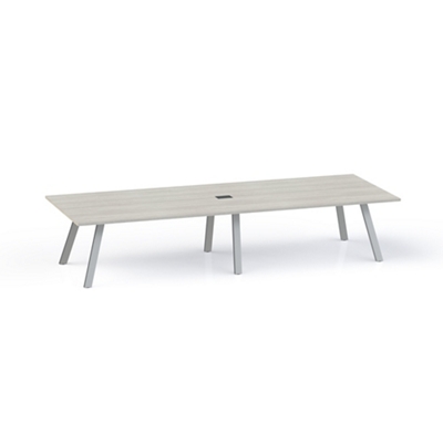 Plateaux Rectangular Powered Conference Table with 3MM Edge - 120W x 48D