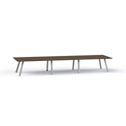 Plateaux Rectangular Powered Conference Table with Knife Edge - 192W x 48D