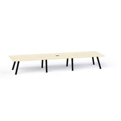 Plateaux Rectangular Powered Conference Table with 3MM Edge - 192W x 48D