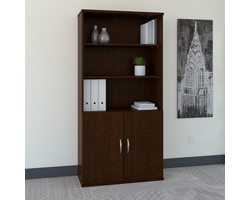 Series C 5-Shelf Bookcase with Doors - 36”W