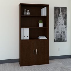 Series C 5-Shelf Bookcase with Doors - 36”W