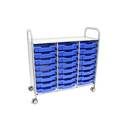 Double Cart with Storage Trays