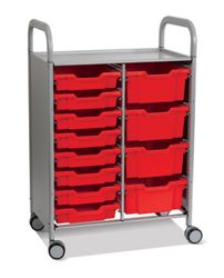 Triple Storage Cart w/12 Trays - 6"D