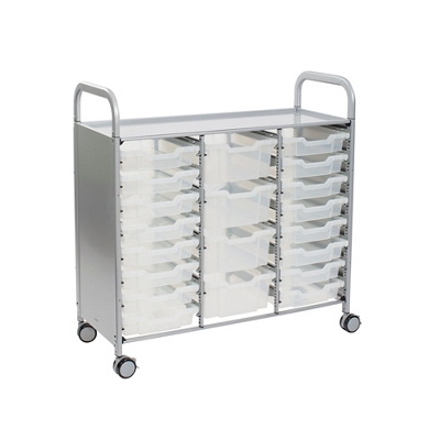 Triple Cart w/6 Trays - 6"D