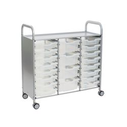 Triple Storage Cart with Trays