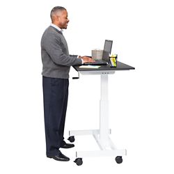 MBS Manual Adjustable Height Standing Desk w/ Crank Handle