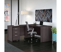 Studio C L-Shaped Desk with Pedestal - 59”W x 71"D