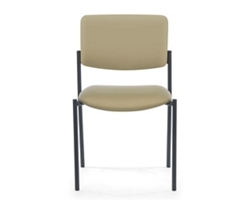 Armless Vinyl Stacking Guest Chair