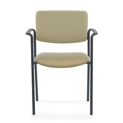Stacking Vinyl Guest Chair with Arms