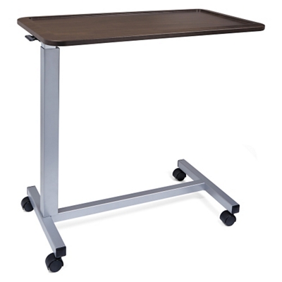 Adjustable Height Overbed Table with Lipped Top - 30"W