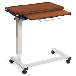 Adjustable Height Split Top Overbed Table - 32"W