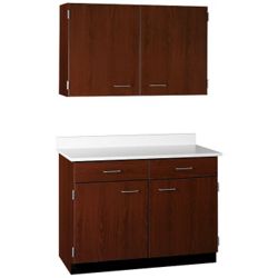 Two Drawer, Four Door Wall and Base Cabinet Set - 48"W