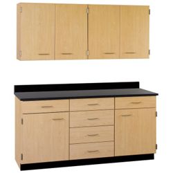 Six Drawer, Six Door Wall and Base Cabinet Set - 60"W