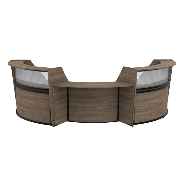 Cortez Curved Reception Desk w/ Center ADA Counter - 200