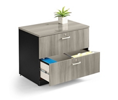 Via Two Drawer Locking Lateral Storage File - 30"H