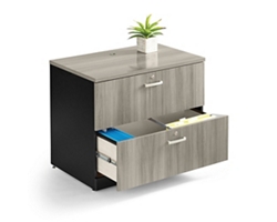 Via Two Drawer Locking Lateral Storage File - 30"H