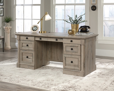 Palladia L-Shaped Desk with File Storage - Right Return by Sauder Furniture