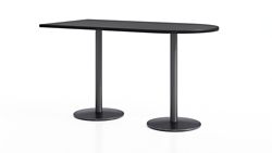 Figo Bar Height Peninsula Table - 60"W x 48"D