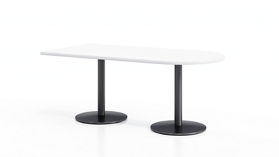 Figo Cafe Height Peninsula Table - 60"W x 48"D