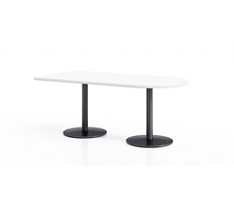 Figo Cafe Height Peninsula Table - 60"W x 48"D