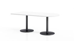 Figo Cafe Height Peninsula Table - 60"W x 48"D