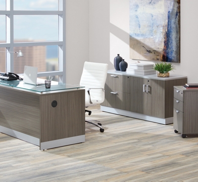 Esquire Office Suite w/ Storage Cabinets