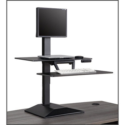 Single Computer Monitor Stand for Desk Adjustable Ergonomic Riser