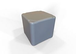 Large Cube Ottoman - 17.75"W x 17.75"D x 16.5"H