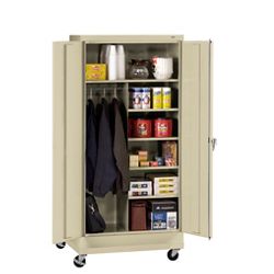 36"W x 18"D x 79"H Mobile Combination Storage Cabinet