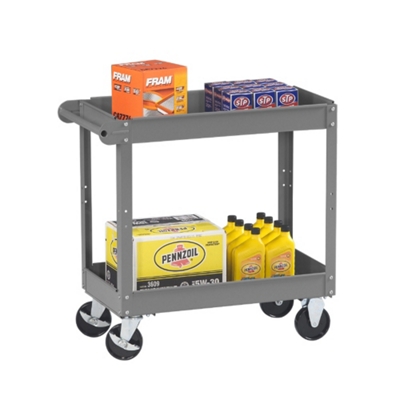 Mobile Utility Cart with Side Trays 36x24