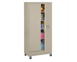 Mobile Storage Cabinet with Keypad Lock - 78.75"H