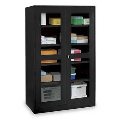 Glass Door Storage Cabinet - 24"D x 78"H