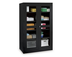 Glass Door Storage Cabinet - 24"D x 78"H