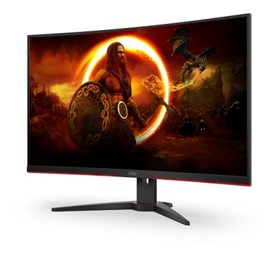 AOC C32G1 32 ゲーミングモニター　32インチ 曲面パネルで勝つ!! リフレッシュレート144Hz、応答速度1msの
