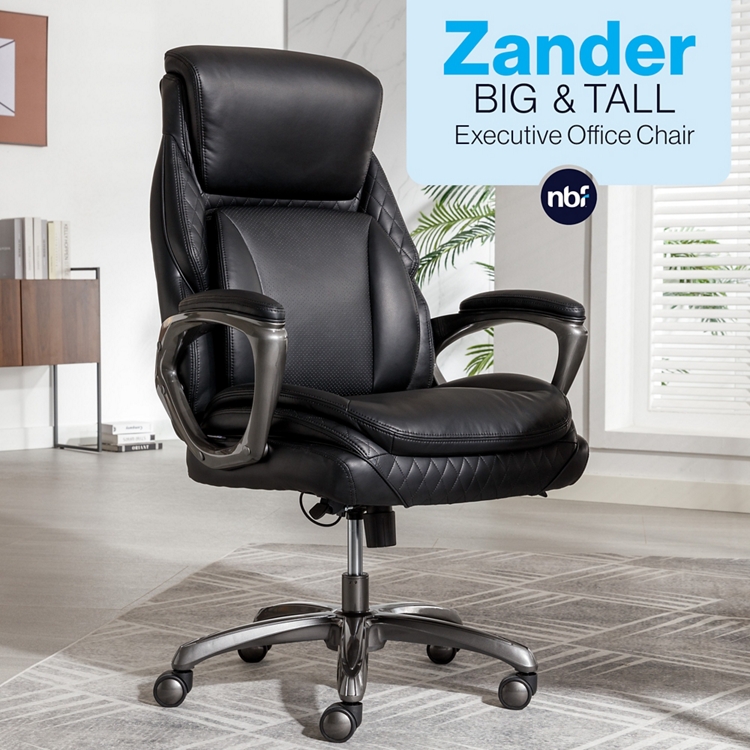 Zander Big & Tall Executive Chair w/ 400lb Weight Capacity