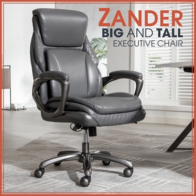 Zander Big & Tall Executive Chair w/ 400lb Weight Capacity
