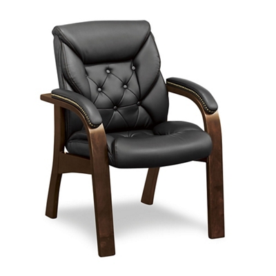 Stellar Faux Leather Mid-Back Chair with Memory Foam Seat by NBF Signature  Series