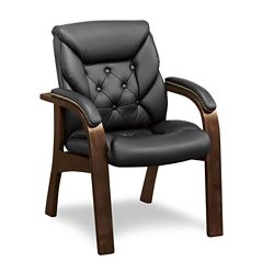 Kingston Collection Faux Leather Guest Chair