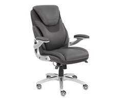 Avanti Faux Leather Executive Chair with Flip Arms