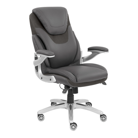 Grey leather executive chair hotsell