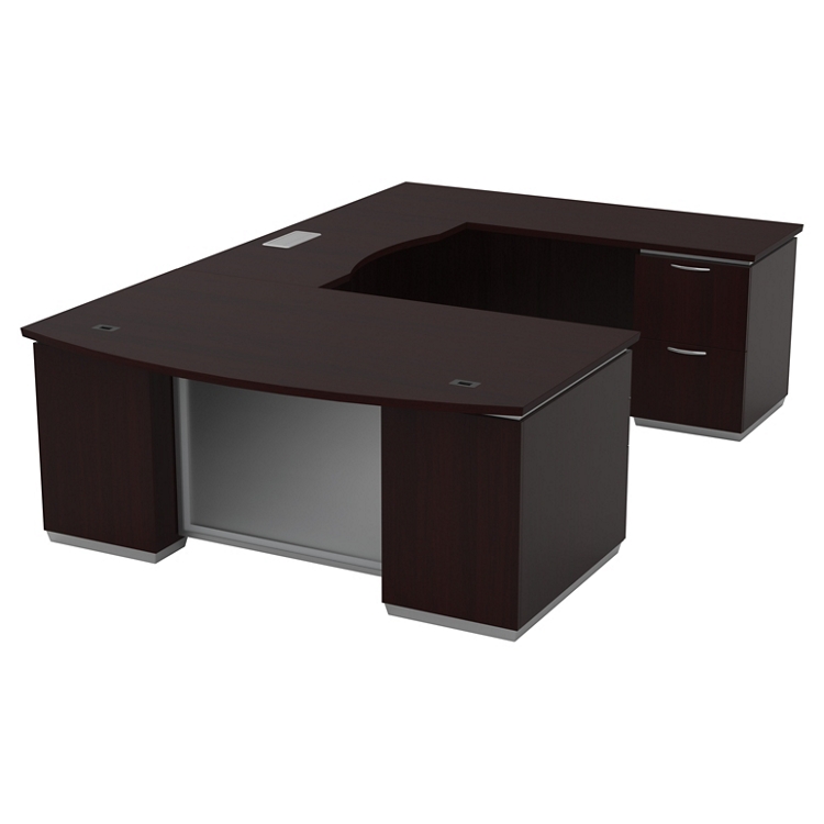 U-Shape Desk with Right Bridge - 72