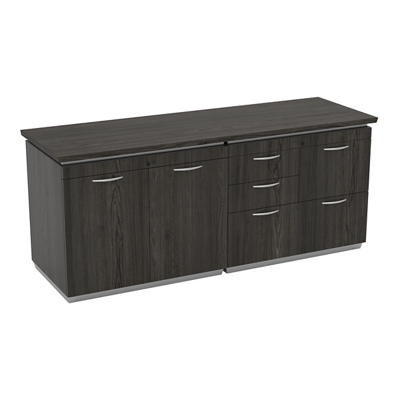 Tuxedo Mixed-Drawer Storage Credenza - 72"W x 24"D