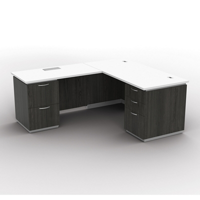 L-Shape Desk with Left Return - 66"W x 78"D